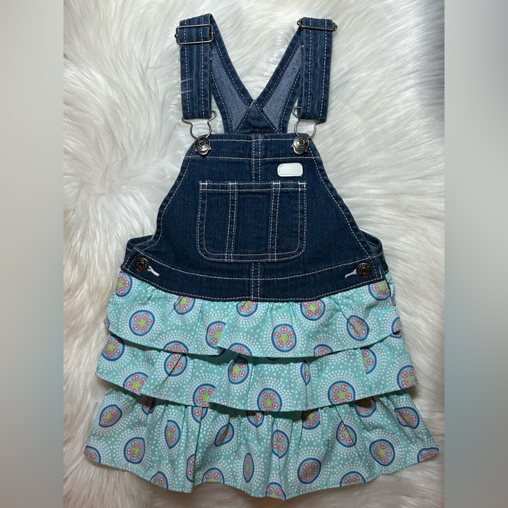 Lee Denim and Ruffles Overalls Dress